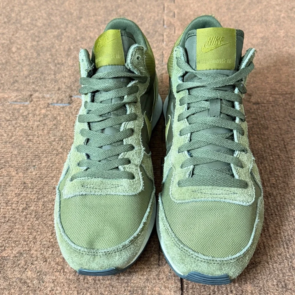 A- shoes Nike Internationalist Mid Olive Green Mens Sneakers 682844-303 Size 10 - Picture 2 of 12